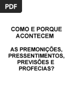 50 - Premonições, Pressentimentos e Previsões - (Apostila - 