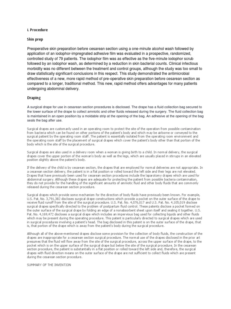 Abrupt caesarean picture