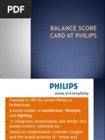 Balance Score Card at Philips