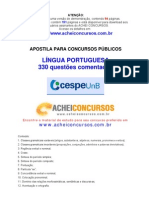 Apostila de 330 Questões Comentadas de Língua Portuguesa Do Cespe/UnB