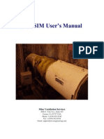 Ductsim User'S Manual: Mine Ventilation Services