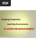 Classroom Management II