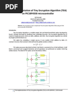 The Implementation of Tiny Encryption Algorithm On PIC18F4550