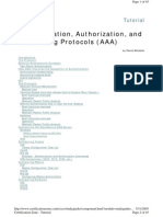 Authentication, Authorization, and Accounting Protocols (AAA)