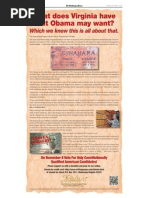 Download Article II Super PAC Washington Times Ad What Does Virginia Have That Obama May Want 10-2-2012 by Article II Super PAC SN108537635 doc pdf