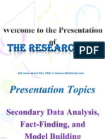 Presentation On Secendary Data Analysis