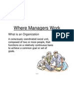 Where Managers Work: What Is An Organization