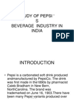 Study of Pepsi
