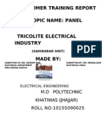 Panel Tricolite Electrical Industry Report