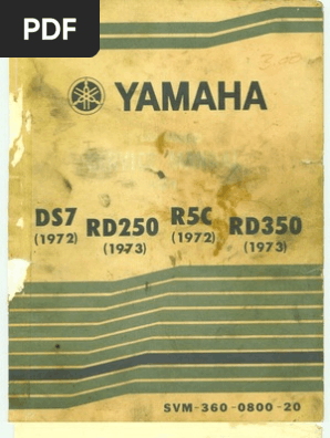 Yamaha RD250-350 1972-1973 Service Manual | PDF