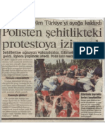 Polisten Şehitlikteki Protestoya Izin Yok