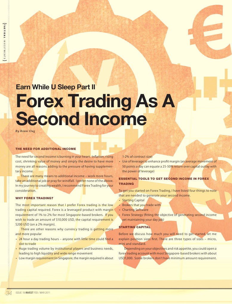 Earn While U Sleep Part Ii Forex Trading As A Second Income - 