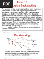 Topic 10 Recursive Backtracking