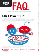 Download Frankfurt Academy Quarterly Autumn Edition Knowledge Can i play too  by Frankfurt Quarterly SN108566000 doc pdf