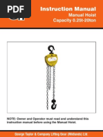 Chain Block Operation and Maintenance Guide | PDF | Bearing (Mechanical ...