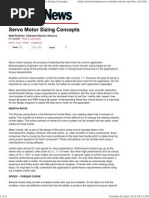 Servo Sizing