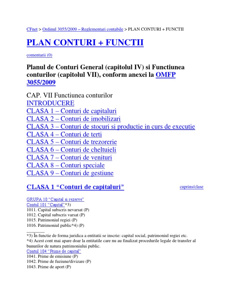Plan Conturi Nou 2012 | PDF