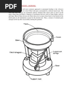 Vibratory Bowl Feeder - Working