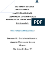 Factores Criminogenos