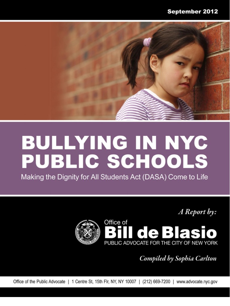 DeBlasio Bullying Report | PDF