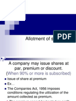 Allotment of Shares