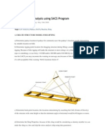 Structure Lift Analysis Using SACS Program: Calculo de Plataforma