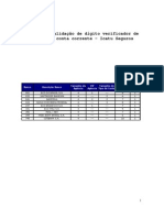 Regras Validacao Conta Corrente VI - EPS