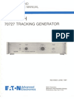 Ailtech 70727 Tracking Generator Operation and Maintenance Manual