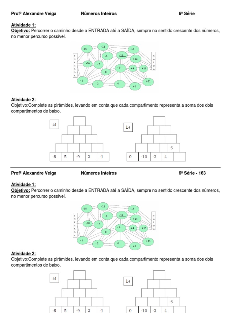 Matemática – Multiplicação e características das pirâmides