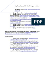 Foreclosure Decisions and Rulings Important Compilation