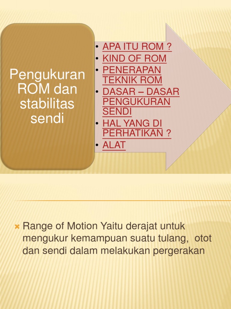 Pengukuran ROM Sendi dan Tekniknya | PDF | Sains & Matematika