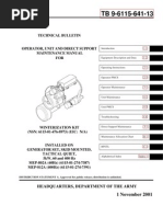 MEP 802A Winterization Kit Manual TB9 6115 641 13