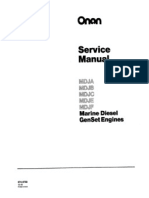 Onan Service Manual Mdja Mdjb Mdjc Mdje Mdjf Marine Diesel Genset Engines 974 0750