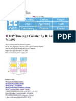 0-99 Two Digit Counter by IC 74LS48, 74LS90 - Electronic Circuits &amp Mini Projects