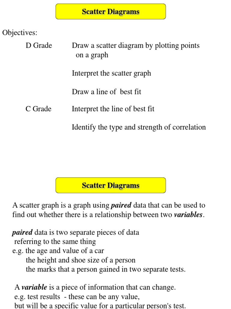 Scatter Diagrams | Download Free PDF | Scatter Plot | Correlation And ...