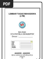 Download LTM Statistik Deskriptif BSI JULI2012 by Primaveira Prameswari SN108664912 doc pdf