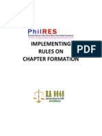 PhilRES - Implementing Rules on Chapter Formation