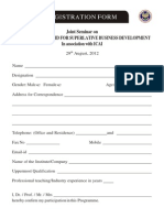 FDP Registration Form