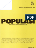 Populasi Volume 3, Nomor 1, Tahun 1992