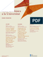 XXVI Cicle de Música A La UB - Cartell Del 1r Trimestre