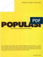 Populasi Volume 3, Nomor 2, Tahun 1992