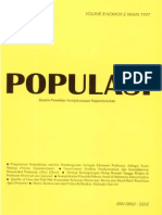 Populasi Volume 8, Nomor 2, Tahun 1997