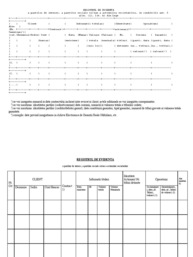 Registru Parti Sociale