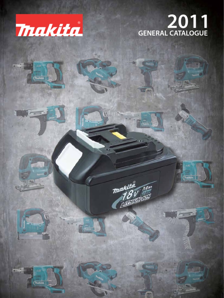 Makita General Catalogue 2011 Drill Battery Charger