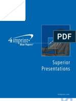 Superior Presentations Blue Paper by promotional products retailer 4imprint