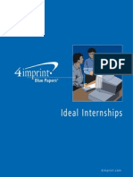 Ideal Internships Blue Paper by promotional products retailer 4imprint