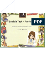 English Task - Preference