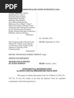 Download Voter ID Commonwealth Court Judge Simpson ruling 10-02-12 by PennLive SN108705833 doc pdf
