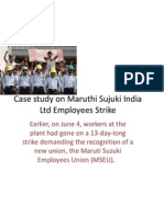 Case Study On Maruthi Sujuki India LTD Employees Strike