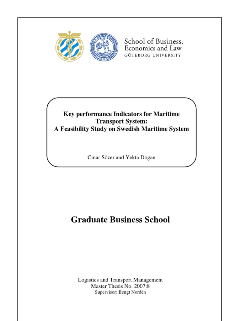 Kpi For Maritime Transport Containerization Cargo